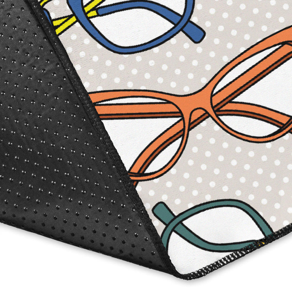 Sun Glasses Pattern Print Design 01 Area Rug