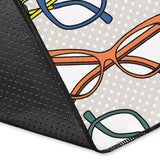 Sun Glasses Pattern Print Design 01 Area Rug