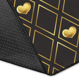Casino Cards Suits Pattern Print Design 01 Area Rug