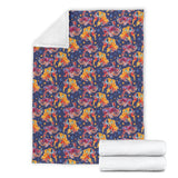Goldfish Pattern Print Design 05 Premium Blanket