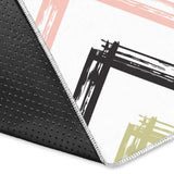 Zigzag  Chevron Paint Pattern Area Rug