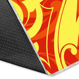 Fire Flame Design Pattern Area Rug