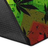 Canabis Marijuana Weed Pattern Print Design 03 Area Rug