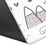 Cute Cartoon Dinosaurs Tree Pattern Area Rug