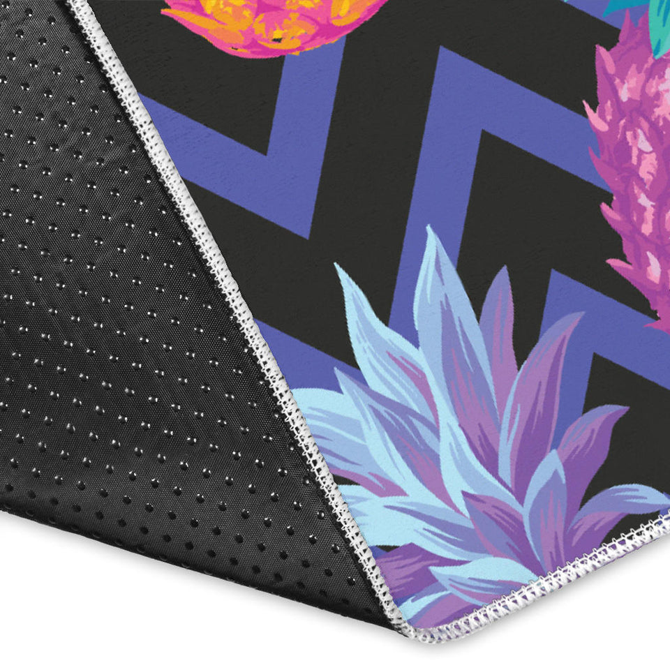 Pineapples Pattern Zigzag Background Area Rug