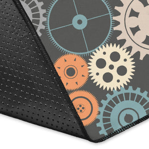 Gear Pattern Print Design 05 Area Rug