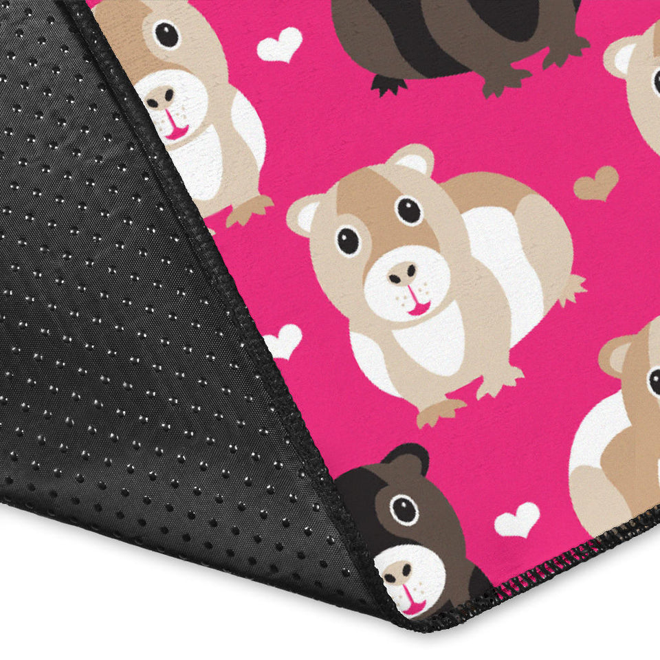 Guinea Pig Pattern Print Design 01 Area Rug