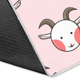 Cute Goat Pattern Area Rug