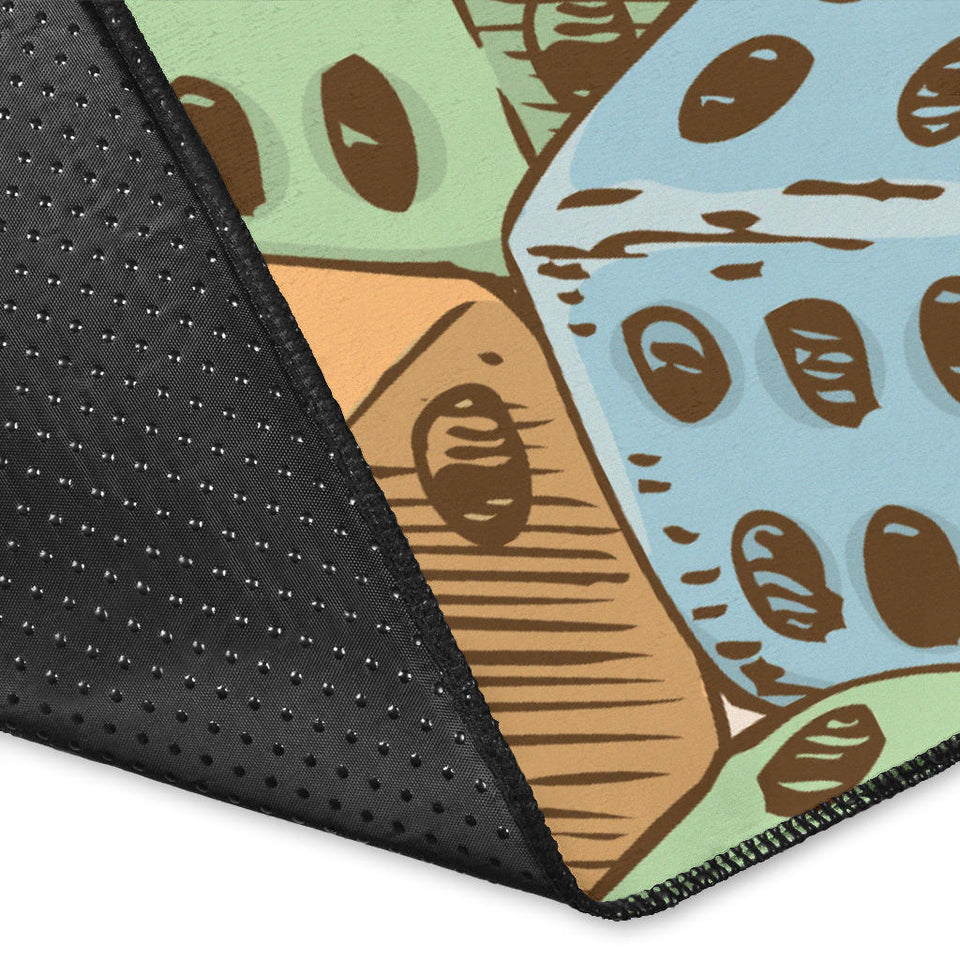 Dice Pattern Print Design 05 Area Rug