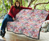 Coral Reef Pattern Print Design 03 Premium Quilt