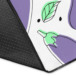 Eggplant Pattern Print Design 05 Area Rug