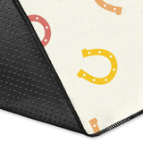 Horseshoes Pattern Print Design 02 Area Rug