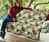Heliconia Pattern Premium Quilt