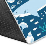 Cute Shark Pattern Area Rug