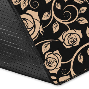 Rose Pattern Print Design 04 Area Rug