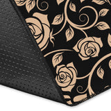 Rose Pattern Print Design 04 Area Rug