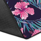 Hibiscus Pattern Print Design 05 Area Rug