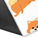 Brown Pomeranian Pattern Area Rug