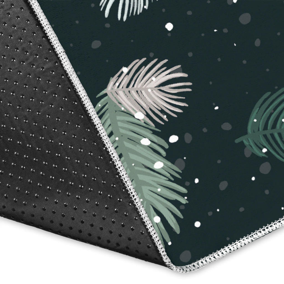 Cute Sloths Sleeping Christmas Ball Santa Hat Pattern Area Rug