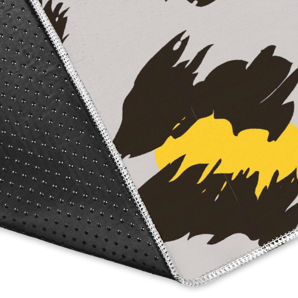 Gray Leopard Print Pattern Area Rug