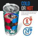 Koi Fish Carp Fish Lotus Pattern Tumbler