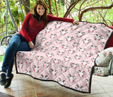 Cute Goat Pattern Premium Quilt