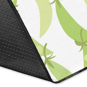 Green Peas Pattern Print Design 03 Area Rug