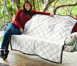Arabic White Pattern Premium Quilt