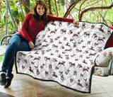 Chihuahua Dog Pattern Premium Quilt
