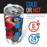 Beautiful Gold Autumn Maple Leaf Pattern Tumbler