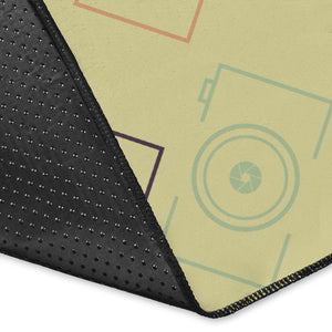 Camera Pattern Print Design 01 Area Rug