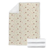 Jack Russel Pattern Print Design 02 Premium Blanket