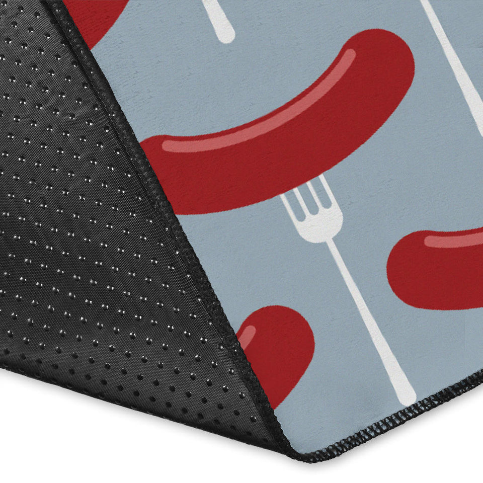 Sausage Pattern Print Design 02 Area Rug
