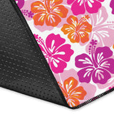 Hibiscus Pattern Print Design 01 Area Rug