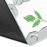 Hand Drawn Koala Leaves Pattern Area Rug