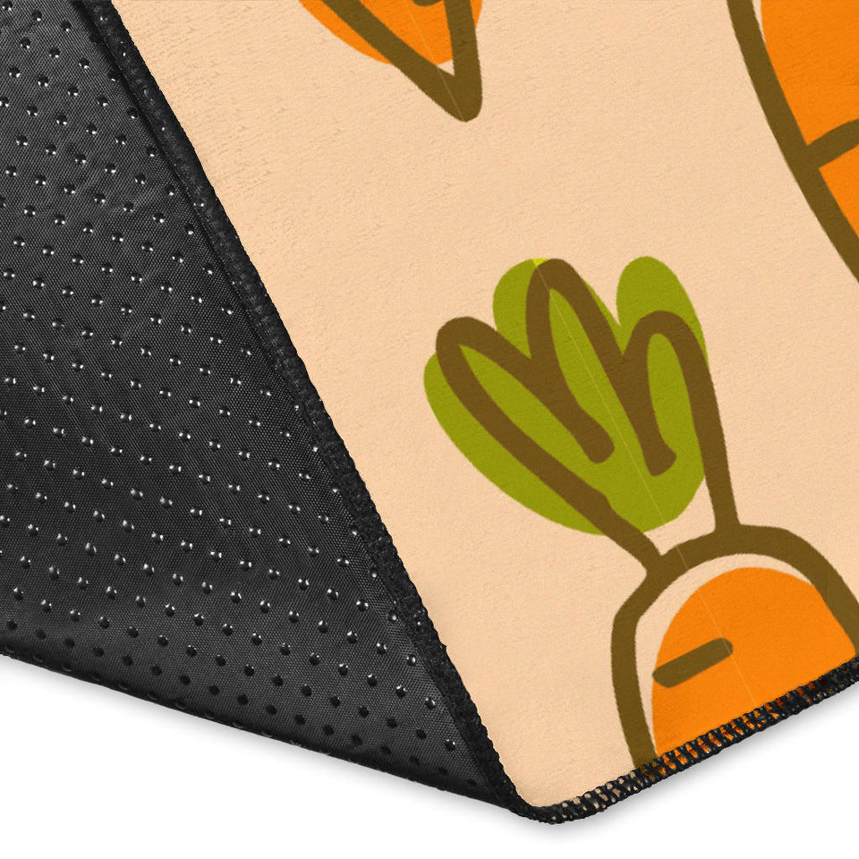 Carrot Pattern Print Design 04 Area Rug