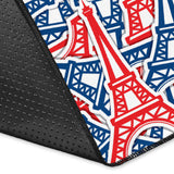 Eiffel Tower Pattern Print Design 02 Area Rug