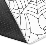 Spider Web Cobweb Pattern White Background Area Rug