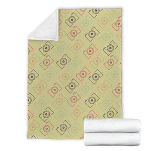 Camera Pattern Print Design 01 Premium Blanket