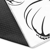 Garlic Pattern Black White Area Rug