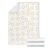 Bread Toast Pattern Print Design 01 Premium Blanket