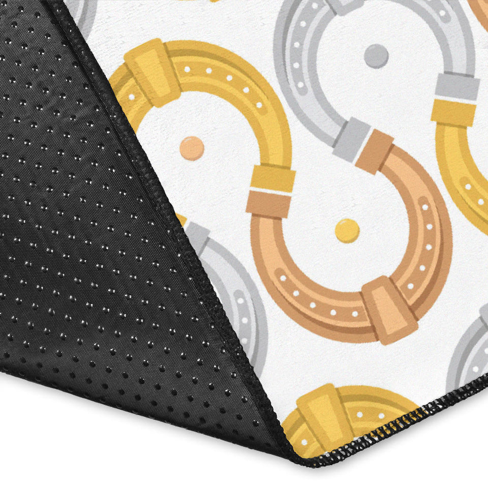 Horseshoes Pattern Print Design 03 Area Rug