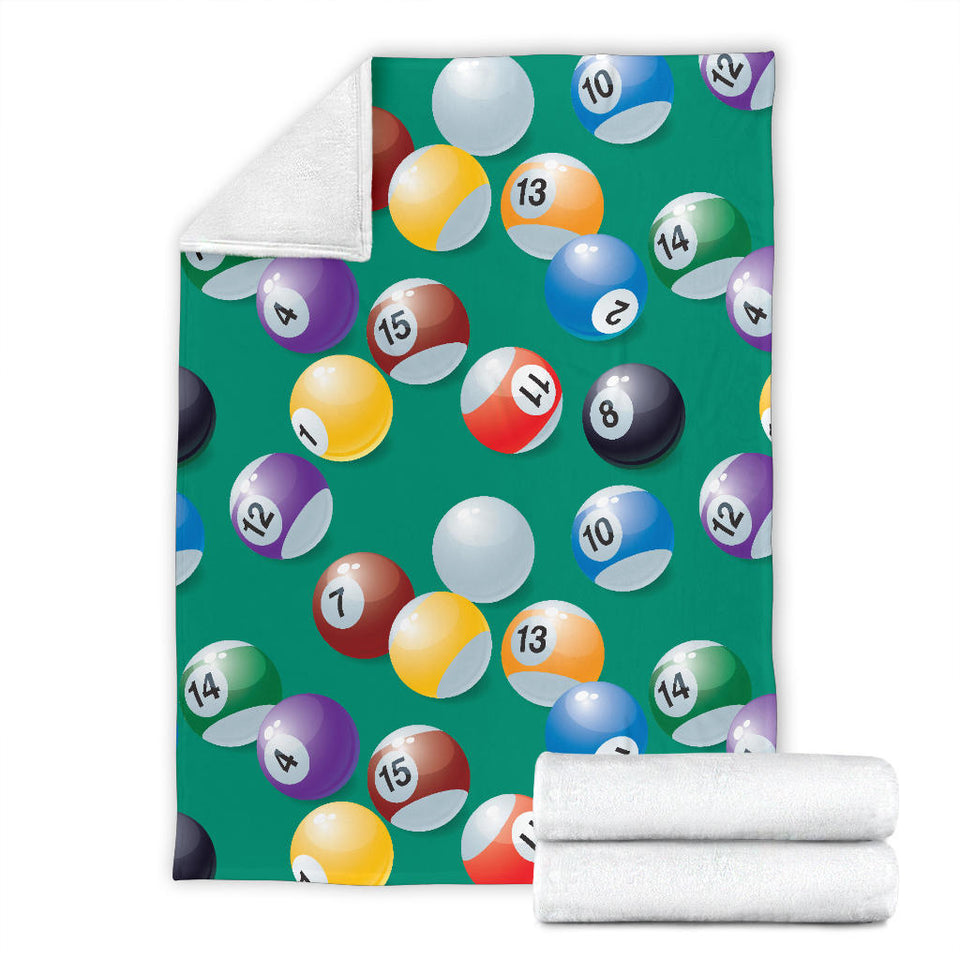 Billiard Ball Pattern Print Design 01 Premium Blanket