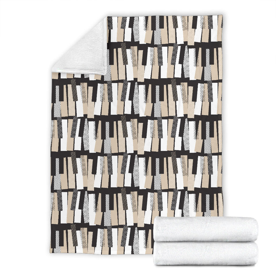 Piano Pattern Print Design 04 Premium Blanket