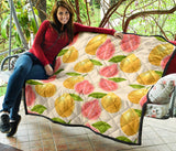 Beautiful Guava Pattern Premium Quilt