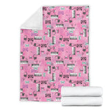 Piano Pattern Print Design 01 Premium Blanket