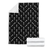 Engine Piston Black Theme Pattern Print Design 03 Premium Blanket