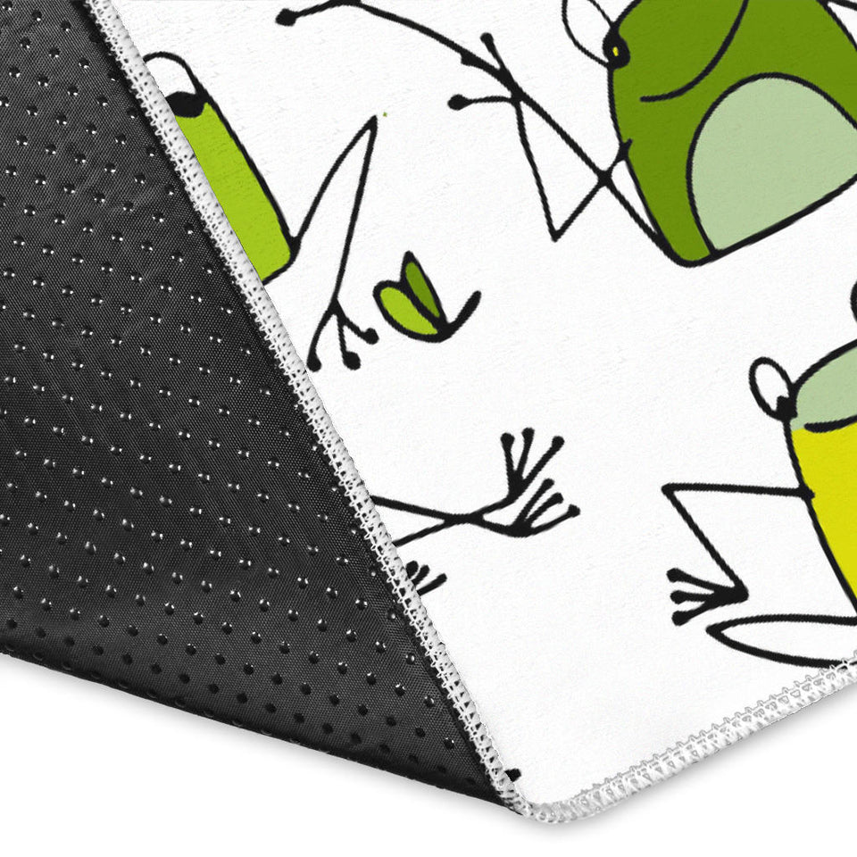 Sketch Funny Frog Pattern Area Rug