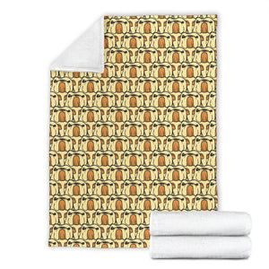 English Bulldog Pattern Print Design 02 Premium Blanket