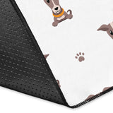 Greyhound Pattern Print Design 05 Area Rug